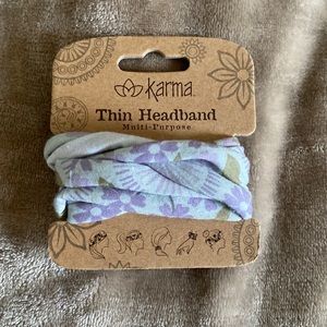 NWOT Karma Thin Headband Light Blue